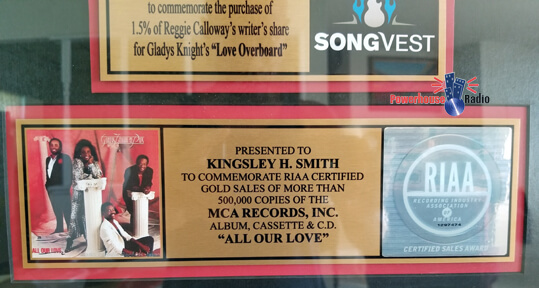 Reggie Calloway Love Overboard Gold Record